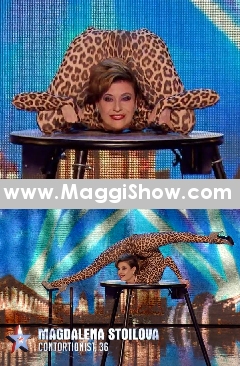 Contortionist Magdalena Stoilova bei Britain's Got Talent in London